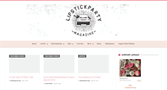 Desktop Screenshot of lipstickpartymag.com